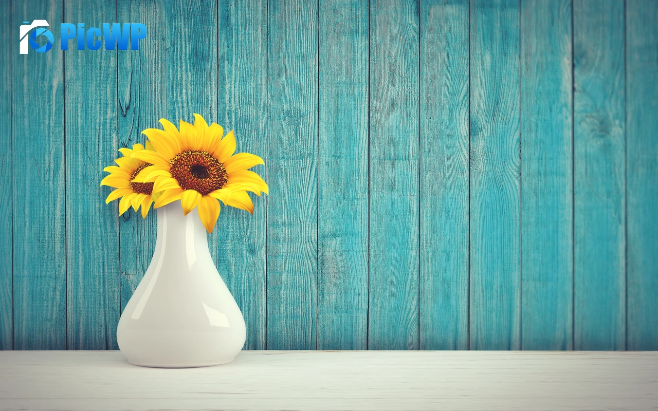 Sunflowers Flower vase 4K PC Wallpaper