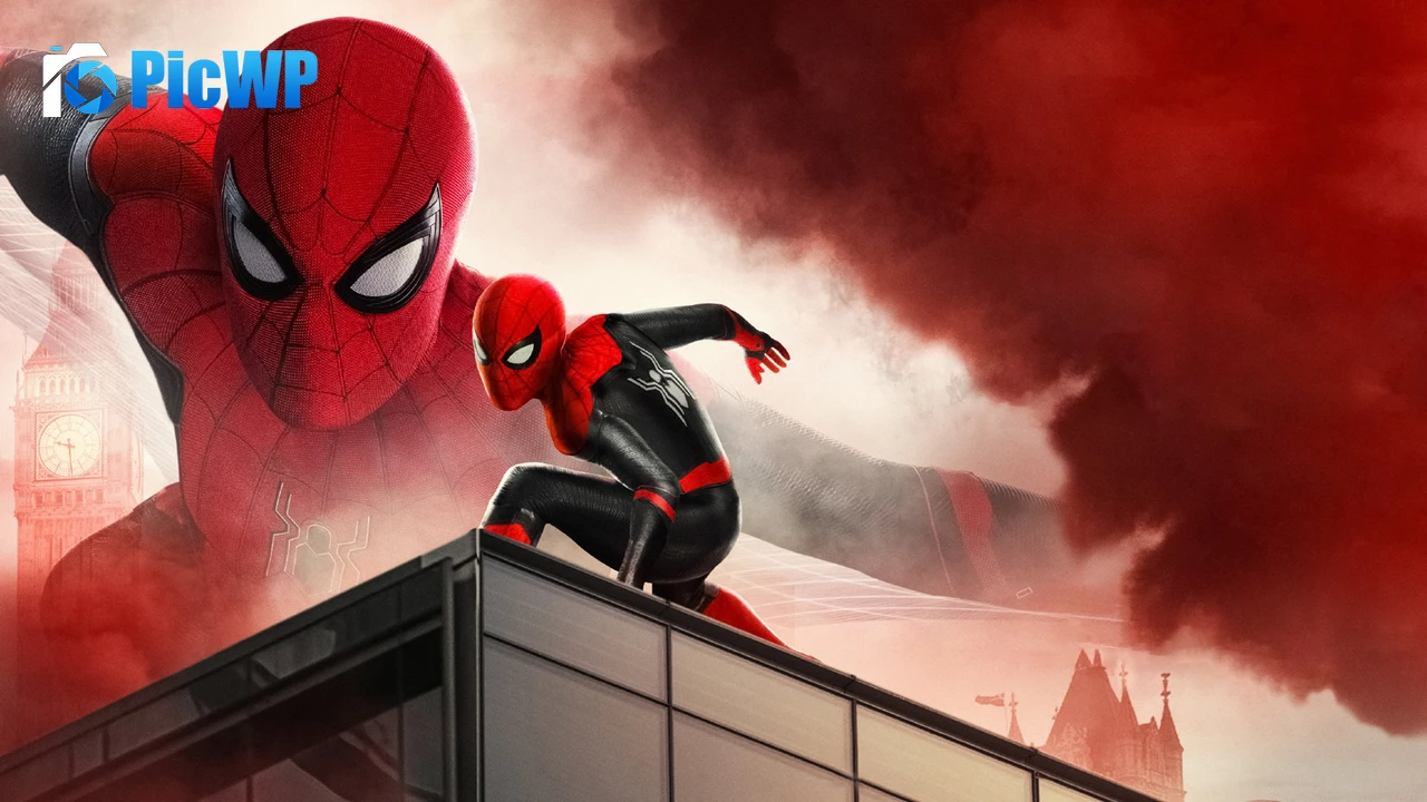 Spider-Man: Far From Home Red 4K PC Wallpaper