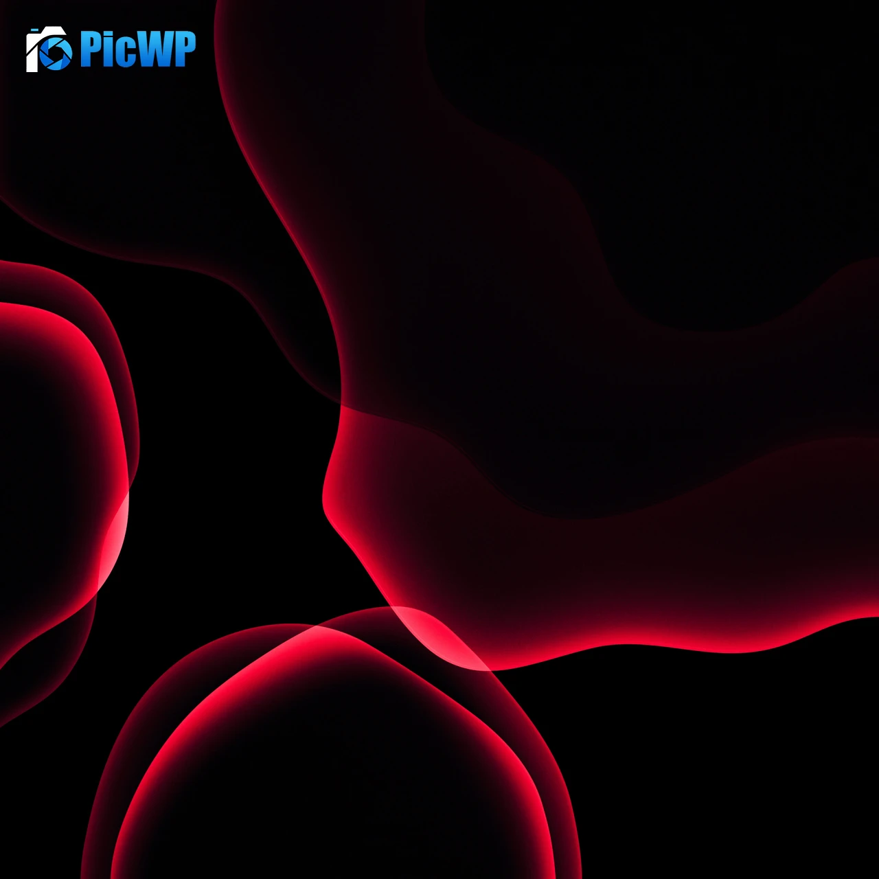 iOS 13 Red 4K Fold Wallpaper