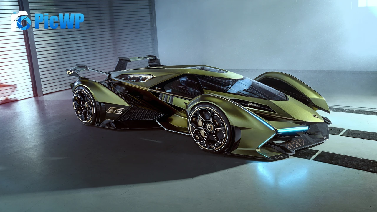 Lamborghini Lambo V12 Vision GT Concept cars 4K PC Wallpaper