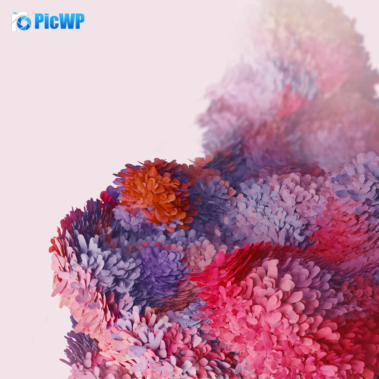 Samsung Galaxy S20 Red abstract 4K Fold Wallpaper
