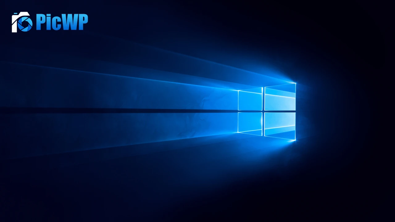 Windows 10 Dark 4K PC Wallpaper