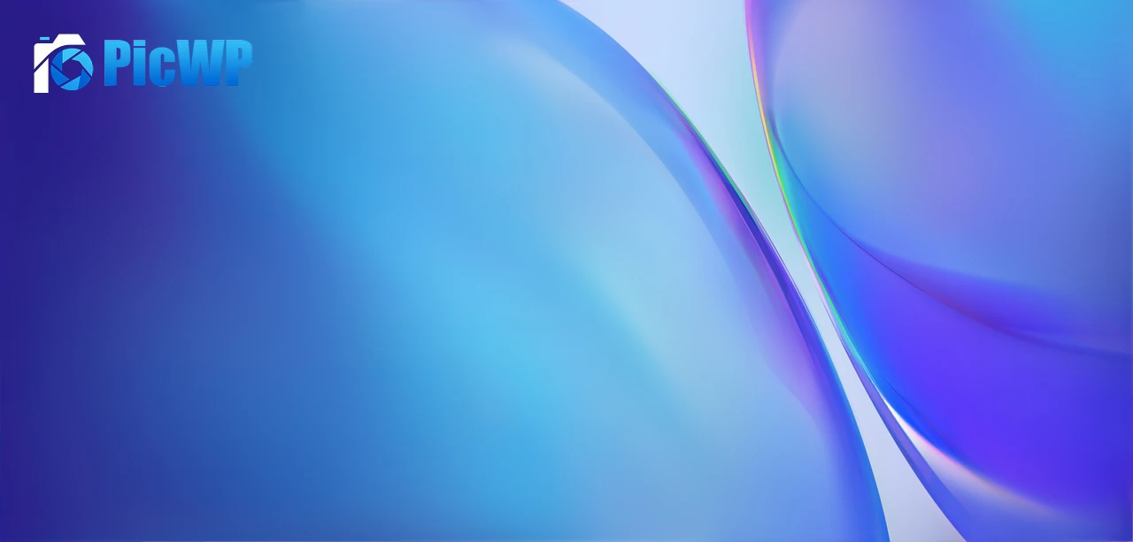 Android 10 Blue gradient 5K Wide Wallpaper