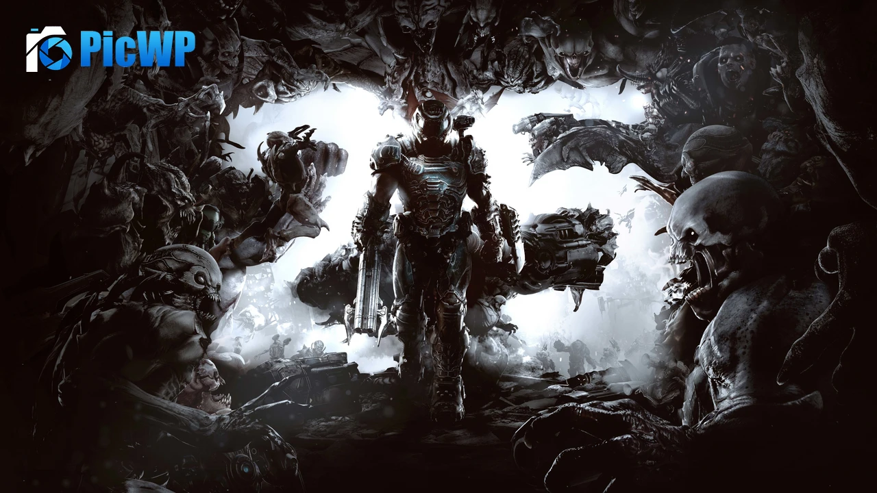 Doom Eternal 25th Anniversary 4K PC Wallpaper