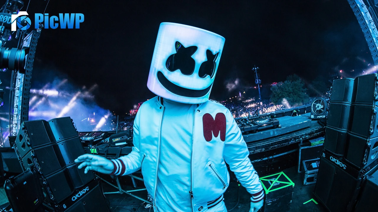 Marshmello Mask 4K PC Wallpaper