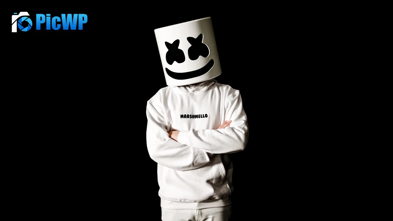 Marshmello Monochrome 4K PC Wallpaper