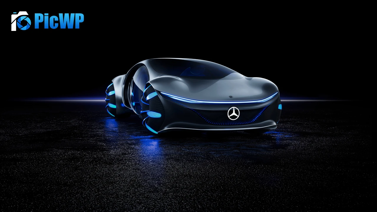 Mercedes-Benz VISION AVTR Dark aesthetic 4K PC Wallpaper