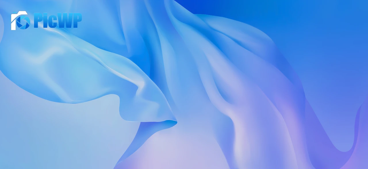 Android 10 Blue abstract 5K Wide Wallpaper