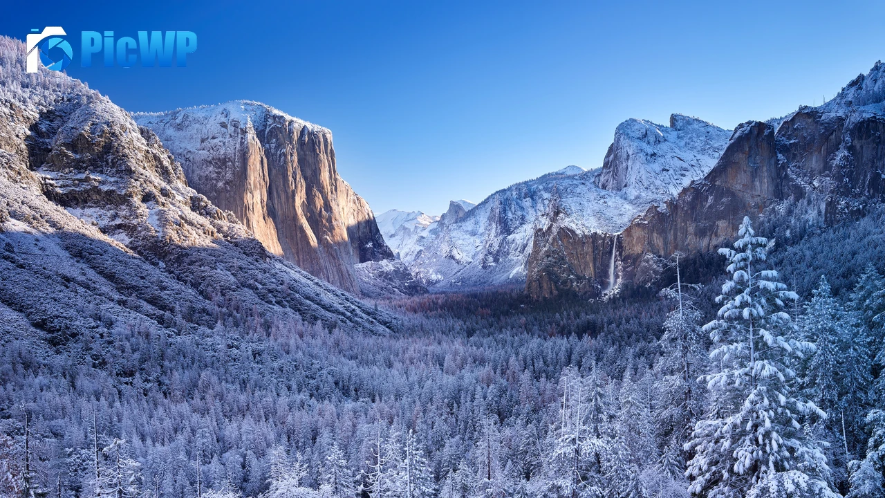 Yosemite National Park Winter 4K PC Wallpaper