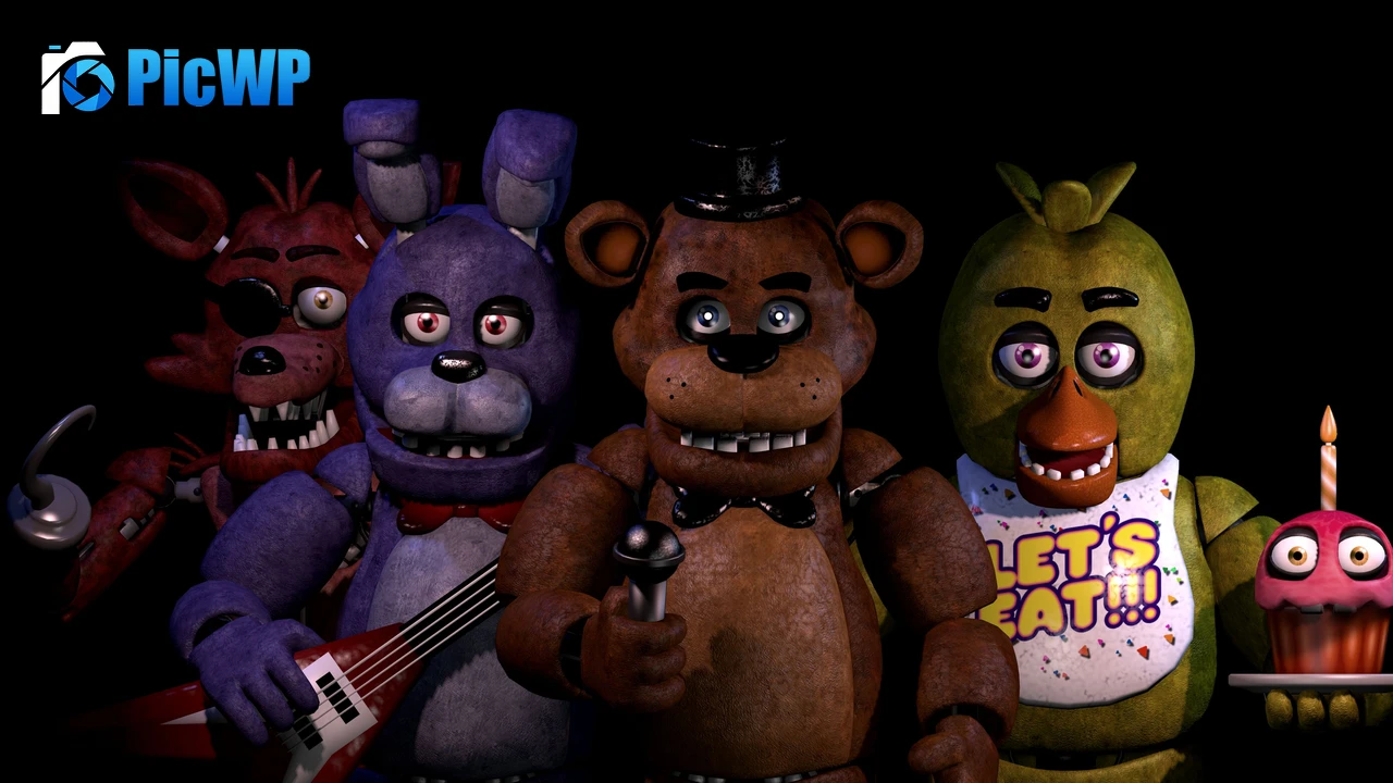 FNAF Animatronics 4K PC Wallpaper