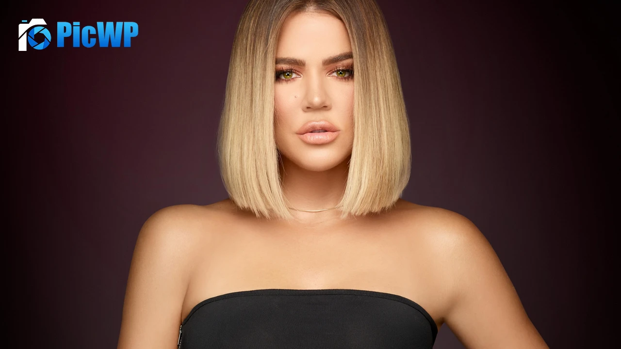 Khloe Kardashian Brown background 4K PC Wallpaper