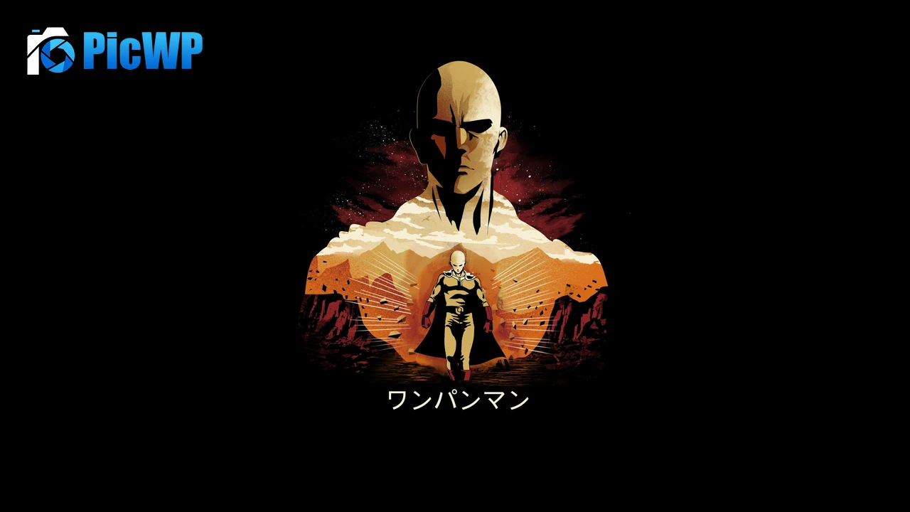 Saitama Artwork 4K PC Wallpaper