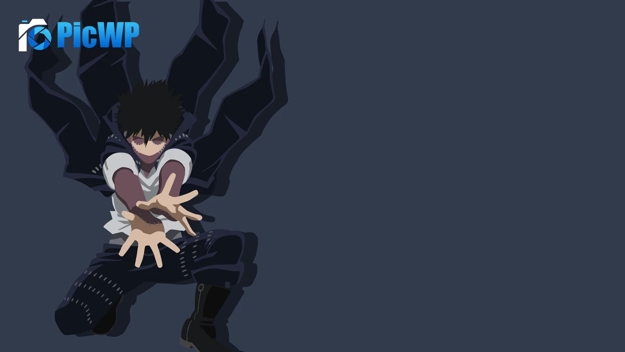 Dabi Grey background 4K PC Wallpaper