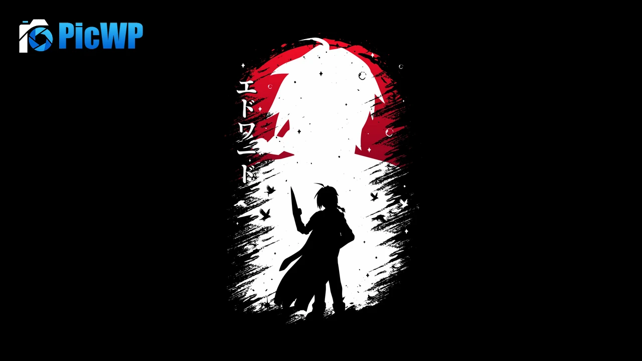 Edward Elric Silhouette 4K PC Wallpaper