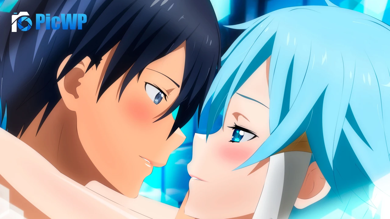 Anime couple Sword Art Online 4K PC Wallpaper