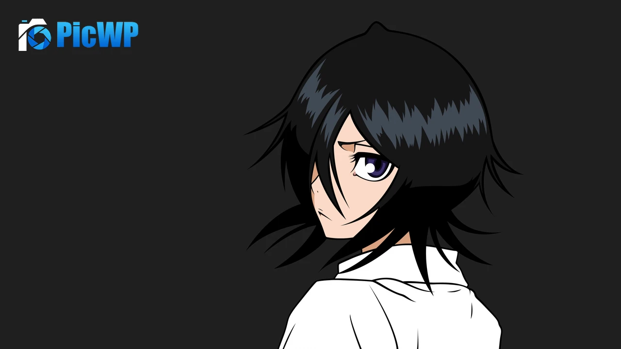 Rukia Kuchiki Minimalist 4K PC Wallpaper