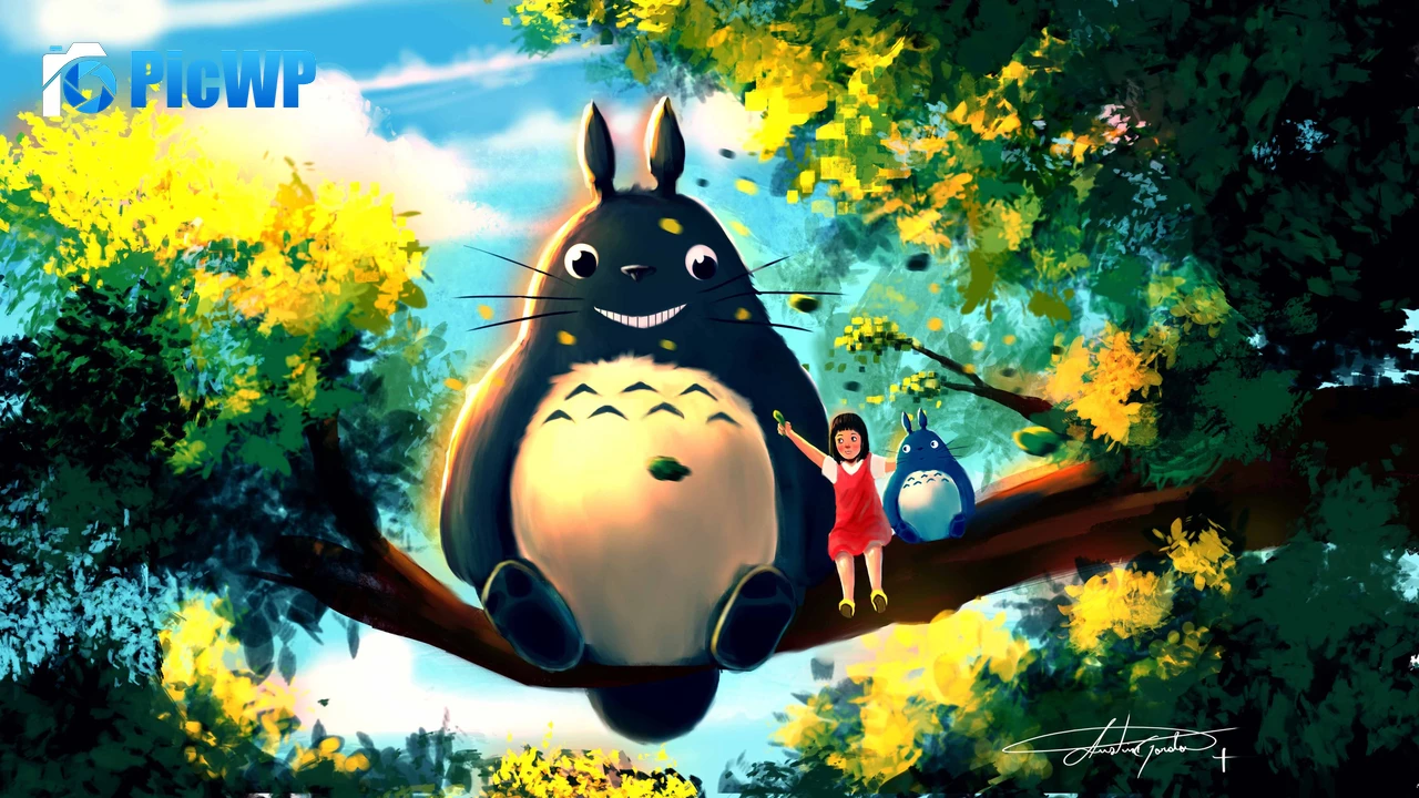 My Neighbor Totoro Mei 4K PC Wallpaper