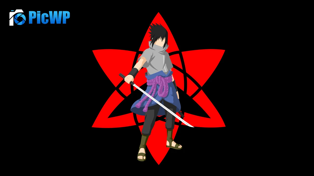 Sasuke Uchiha Mangekyo Sharingan 4K PC Wallpaper