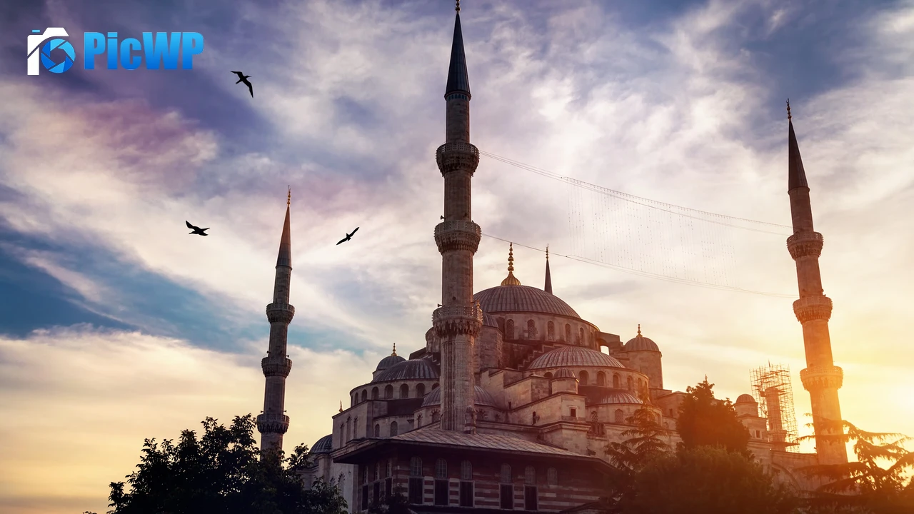 Blue Mosque Ancient architecture 4K PC Wallpaper