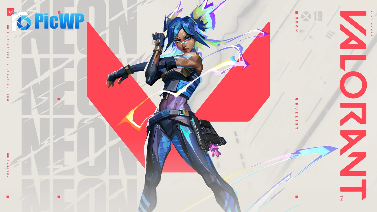 Neon Valorant 4K PC Wallpaper