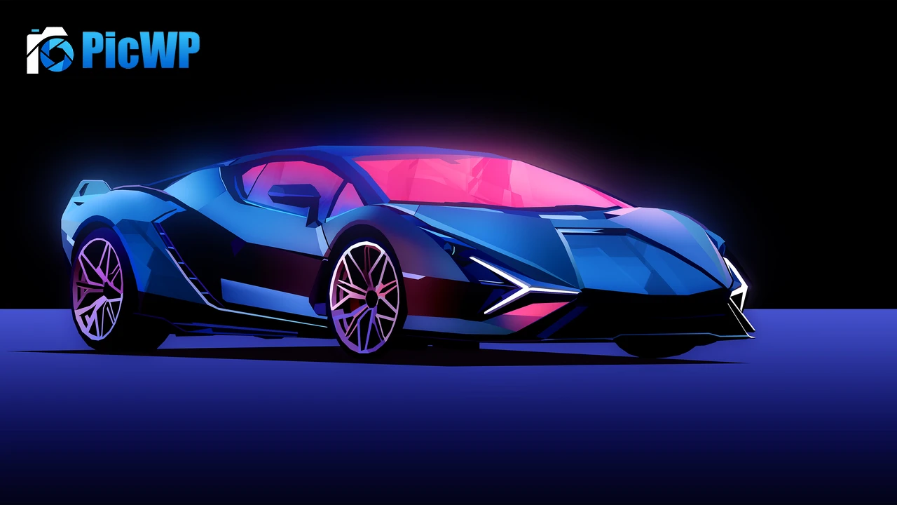 Lamborghini Sián FKP 37 Neon 4K PC Wallpaper