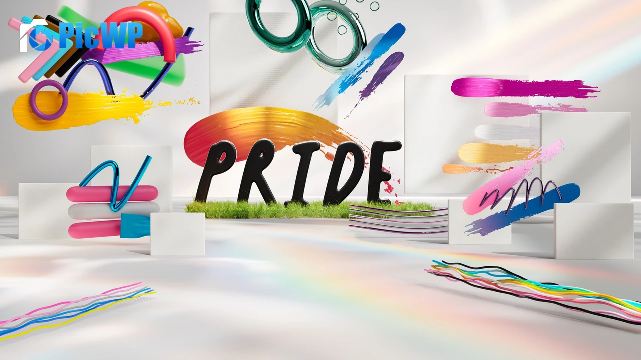 Microsoft Pride Brushstroke 4K PC Wallpaper