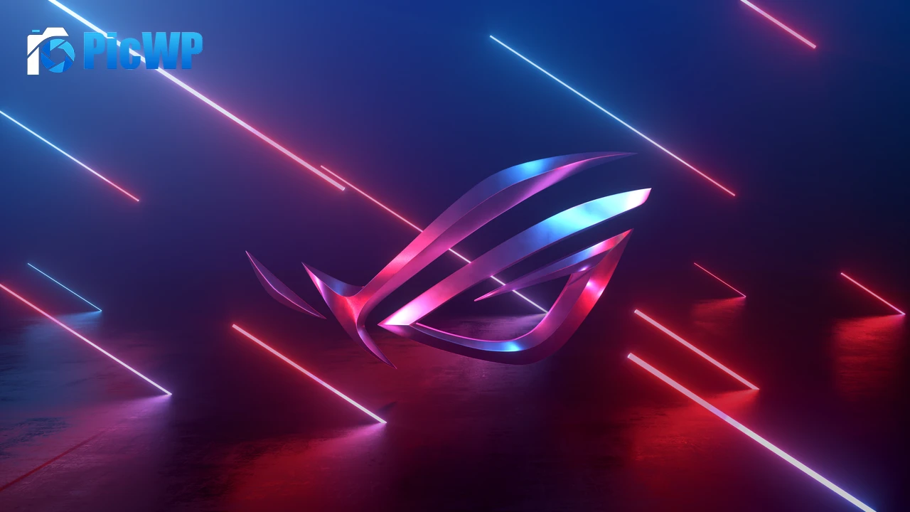 ASUS ROG Neon background 4K PC Wallpaper