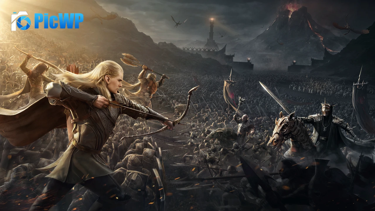 Battle of the Black Gate Lord of the Rings 4K PC Wallpaper
