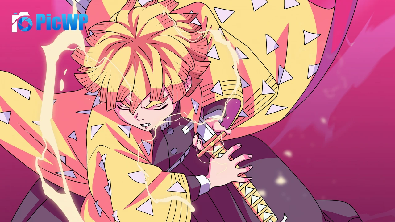 Zenitsu Agatsuma Demon Slayer: Kimetsu no Yaiba 4K PC Wallpaper