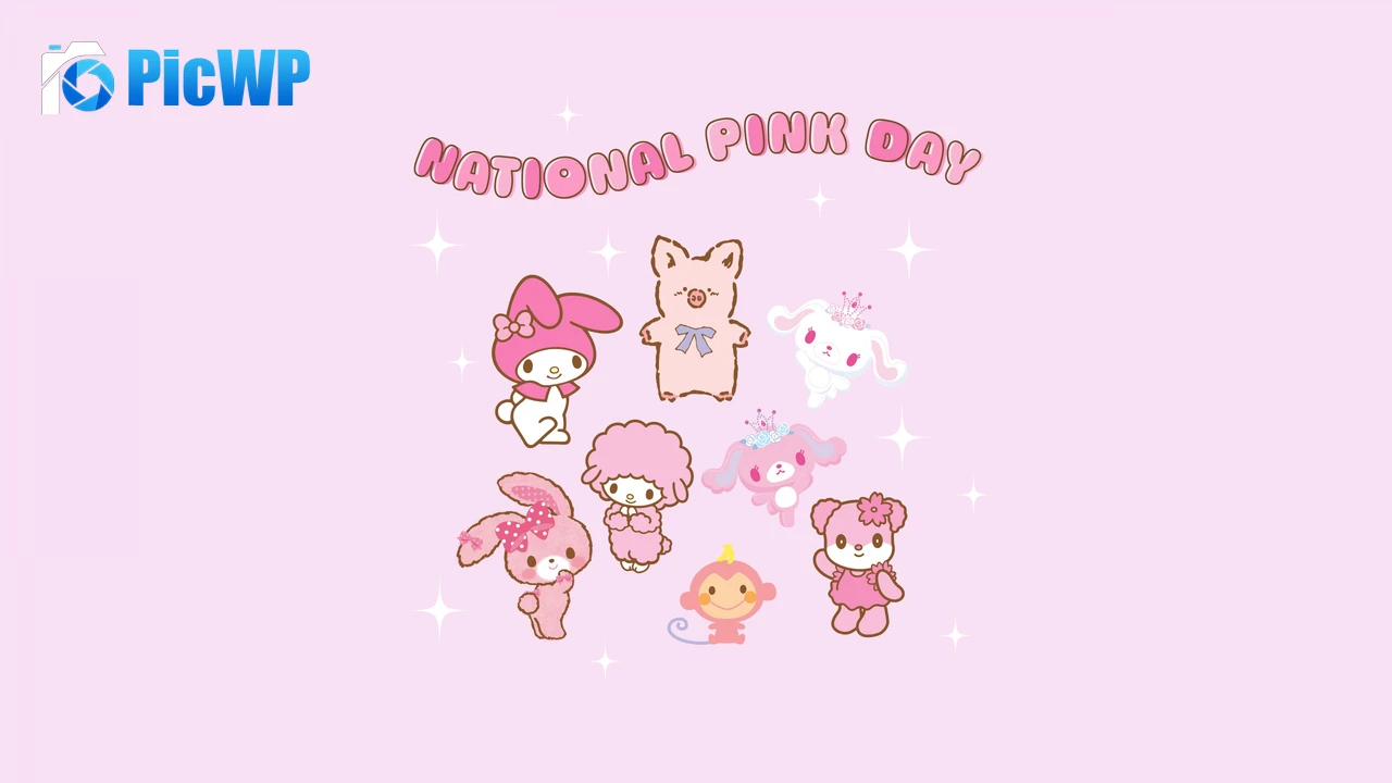 National Pink Day Hello Kitty 4K PC Wallpaper