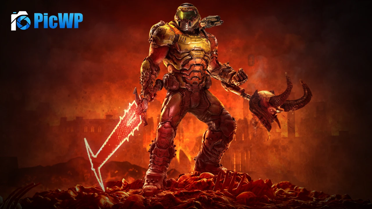 Doomguy Doom Eternal 4K PC Wallpaper