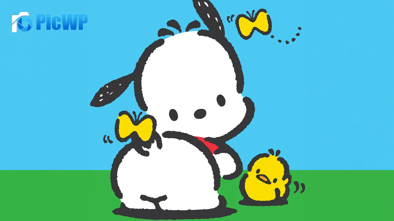 Pochacco Baby chick 4K PC Wallpaper