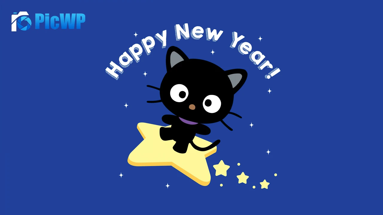 Chococat Happy New Year 4K PC Wallpaper