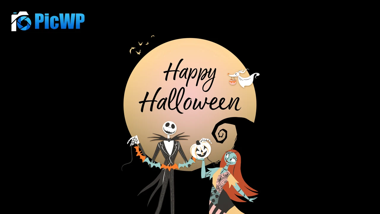 Happy Halloween The Nightmare Before Christmas 4K PC Wallpaper