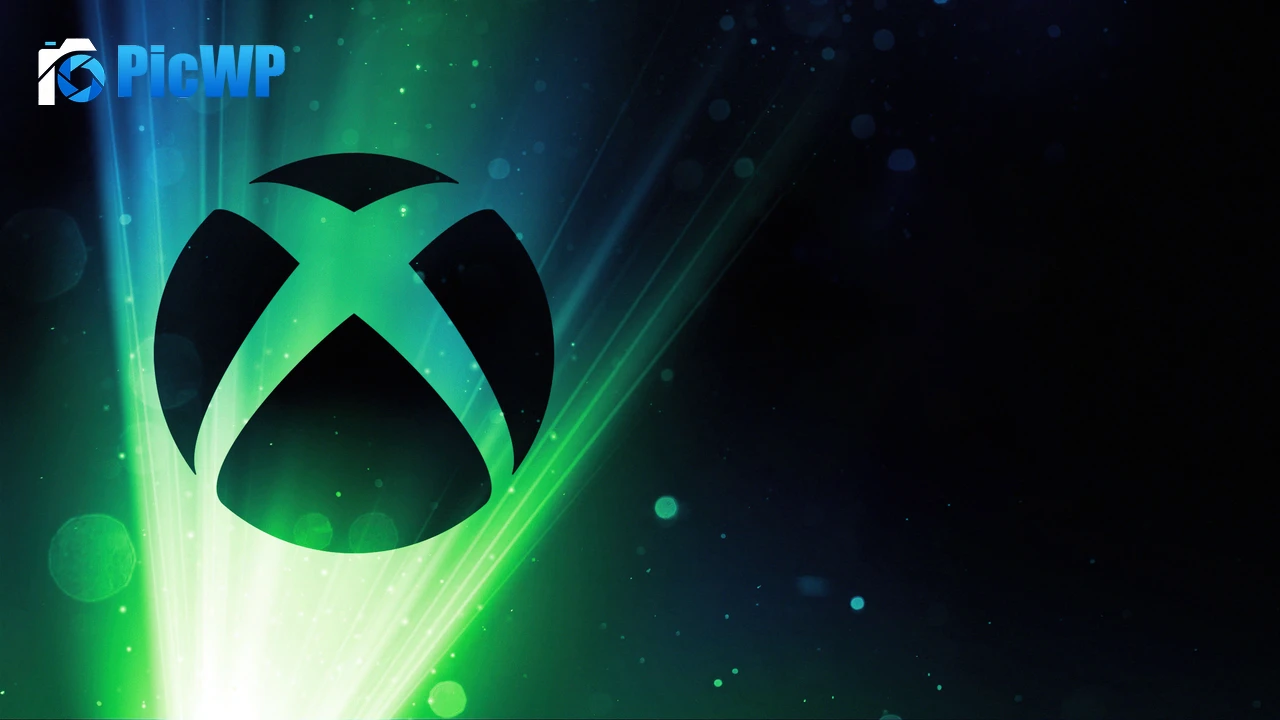 Glowing Xbox logo 4K PC Wallpaper