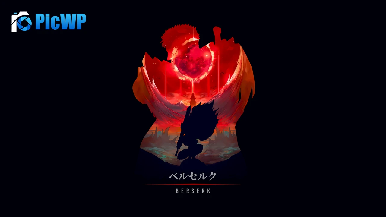 Guts Berserk Minimal 4K PC Wallpaper