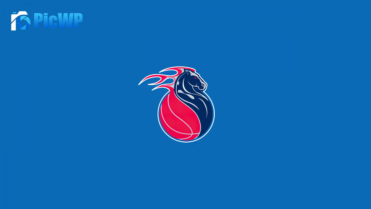 Detroit Pistons Basketball team Logo 4K PC Wallpaper