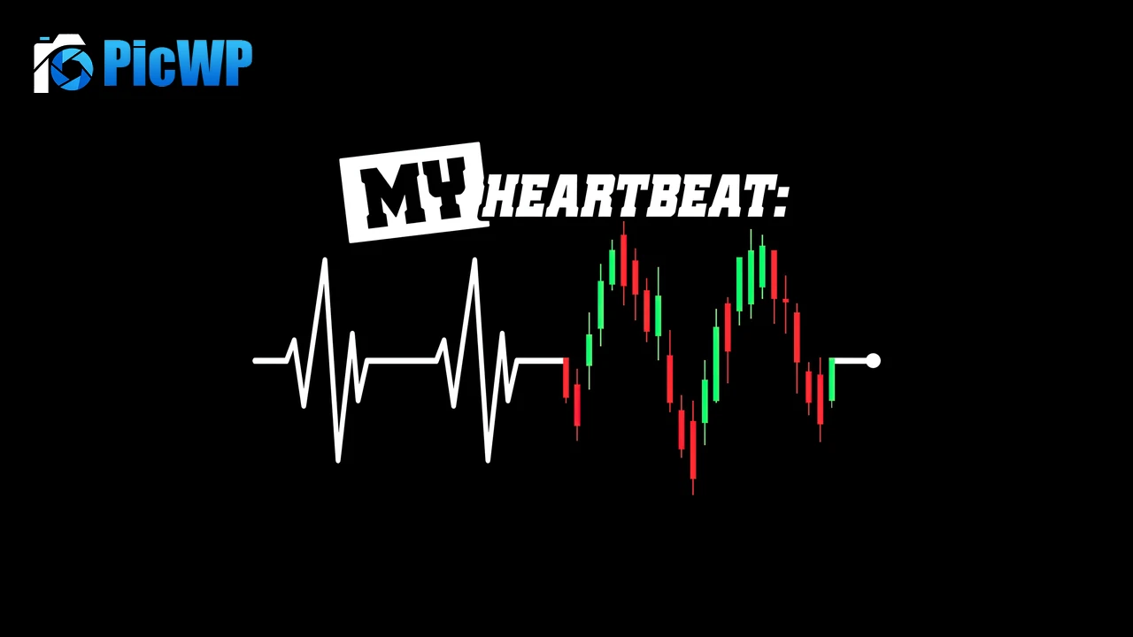 Heartbeat Candlestick pattern 4K PC Wallpaper