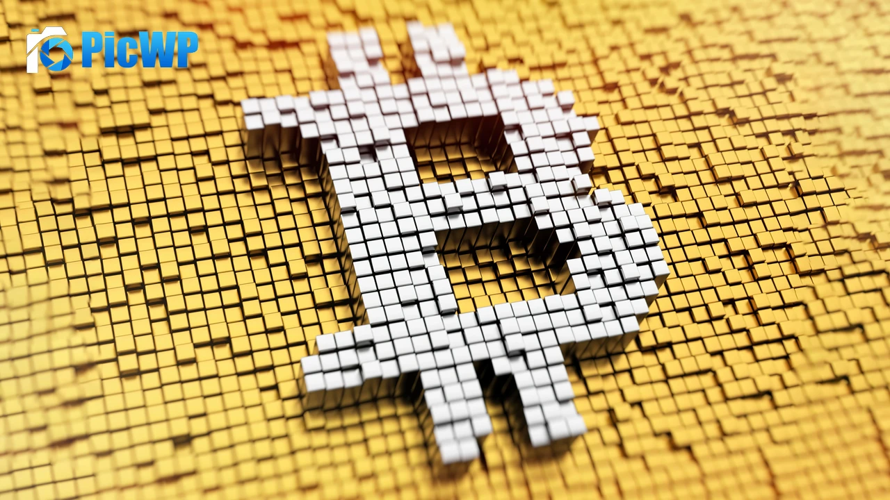 Bitcoin 3D background 4K PC Wallpaper