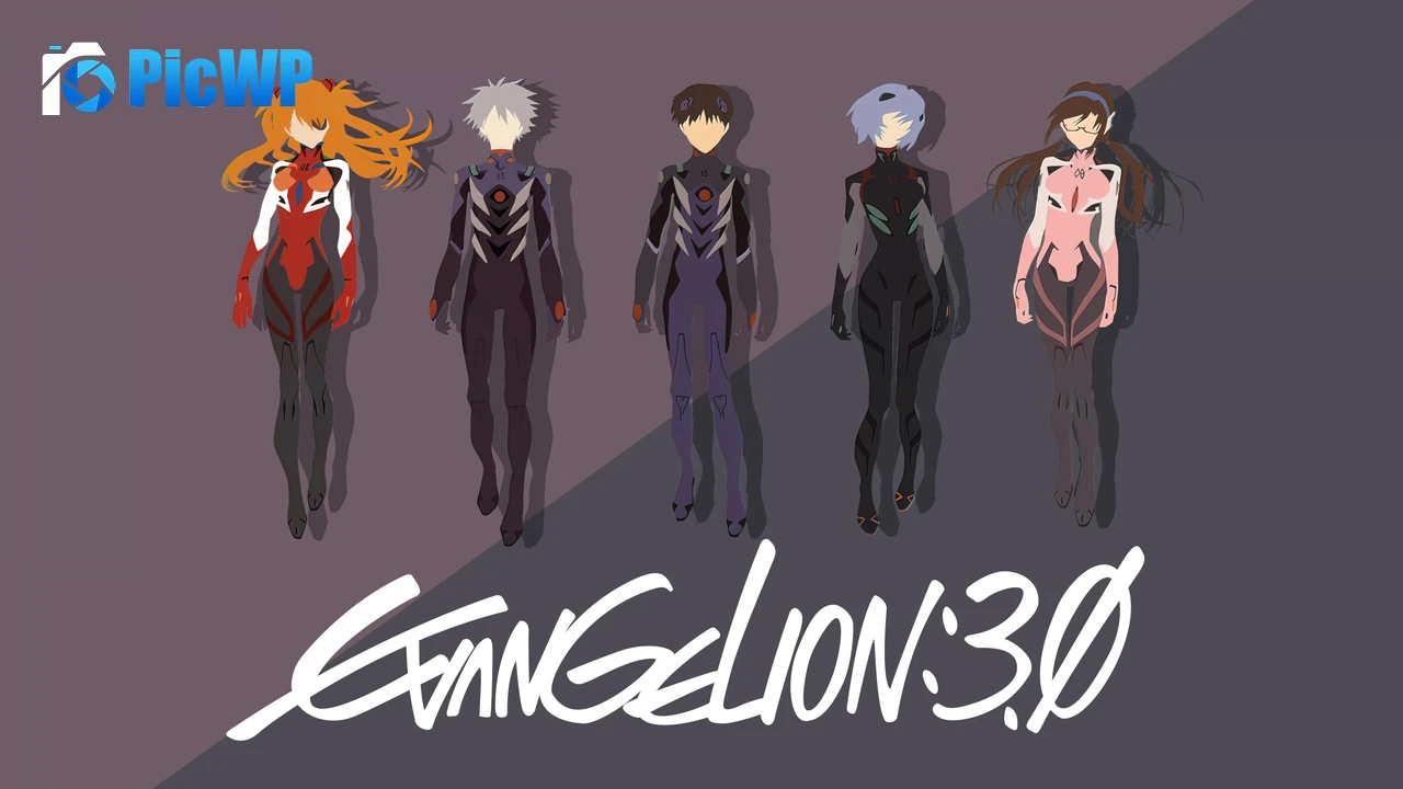 Evangelion Pilots Minimalist 4K PC Wallpaper