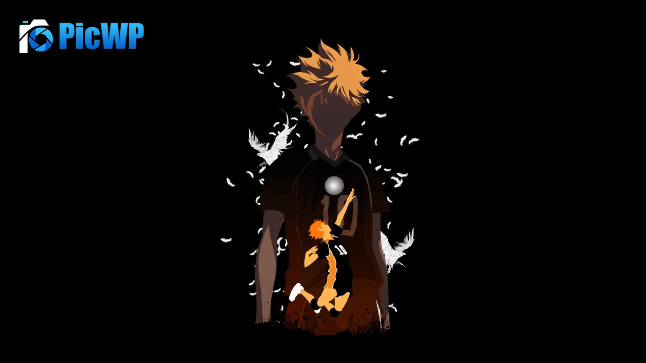 Hinata Shoyo (Haikyuu) Minimalist 4K PC Wallpaper