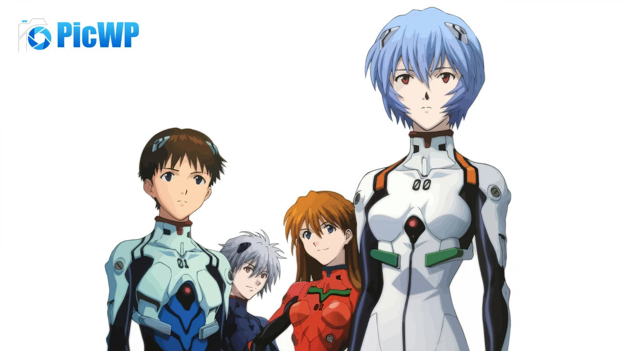 Neon Genesis Evangelion Characters 4K PC Wallpaper