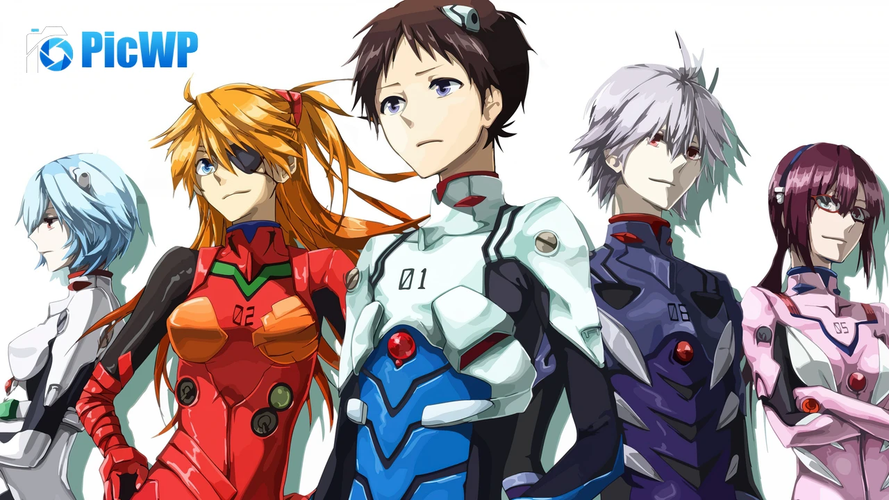 Neon Genesis Evangelion Character art 4K PC Wallpaper