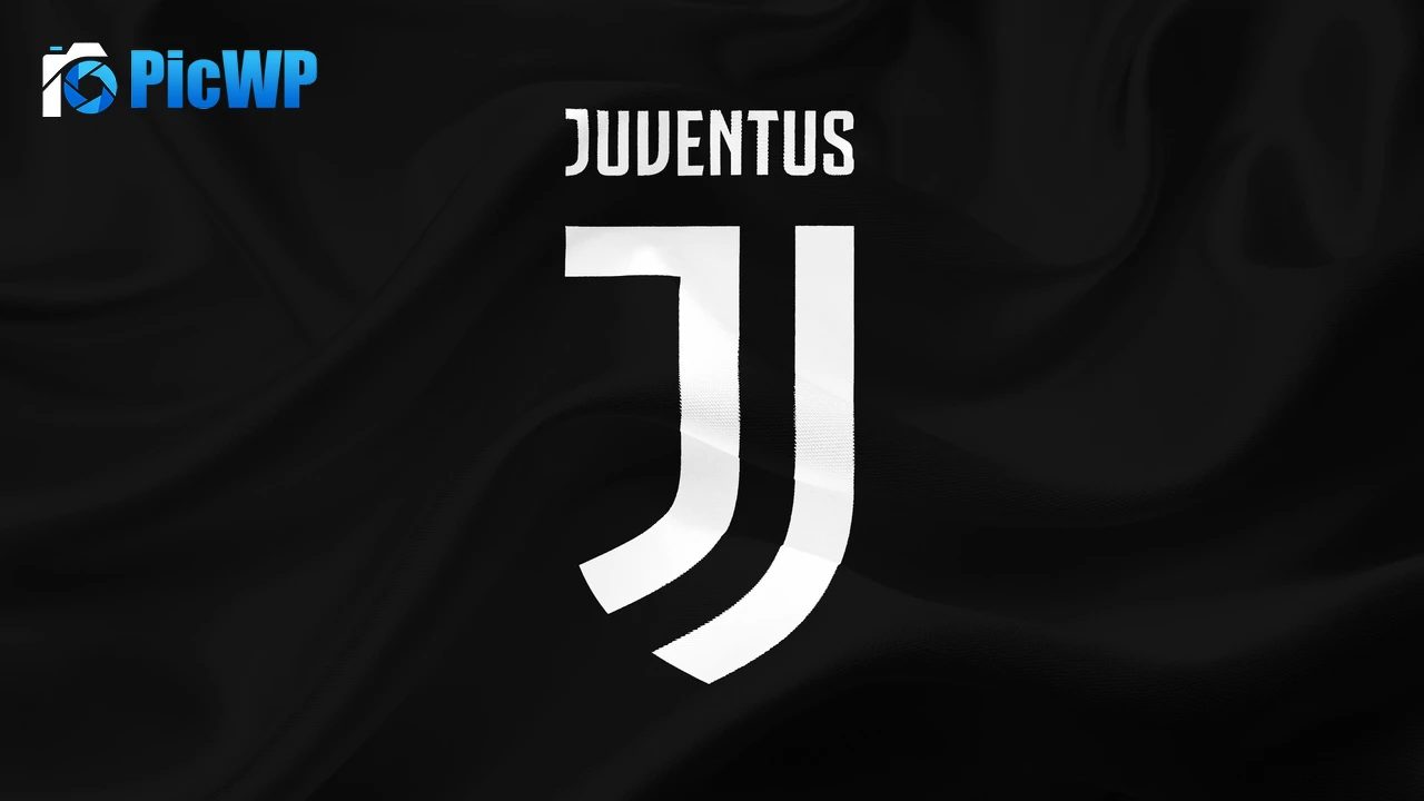 Juventus FC Logo Dark theme 4K PC Wallpaper