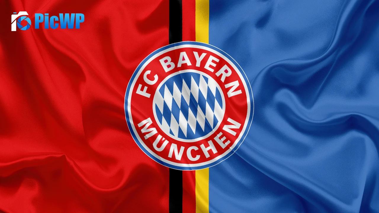 FC Bayern Munich Flag 4K PC Wallpaper