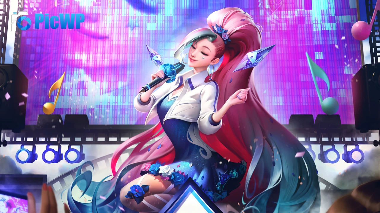 Seraphine KDA 4K PC Wallpaper