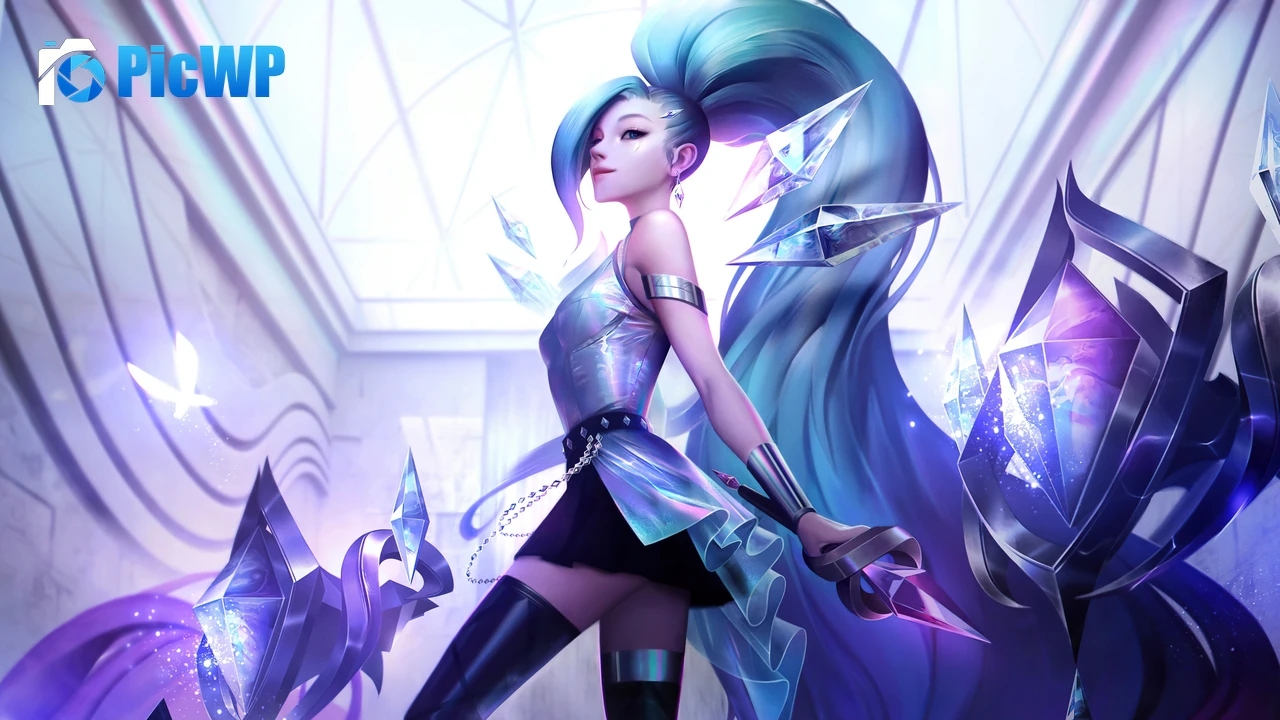 Seraphine Superstar (LOL) KDA 4K PC Wallpaper