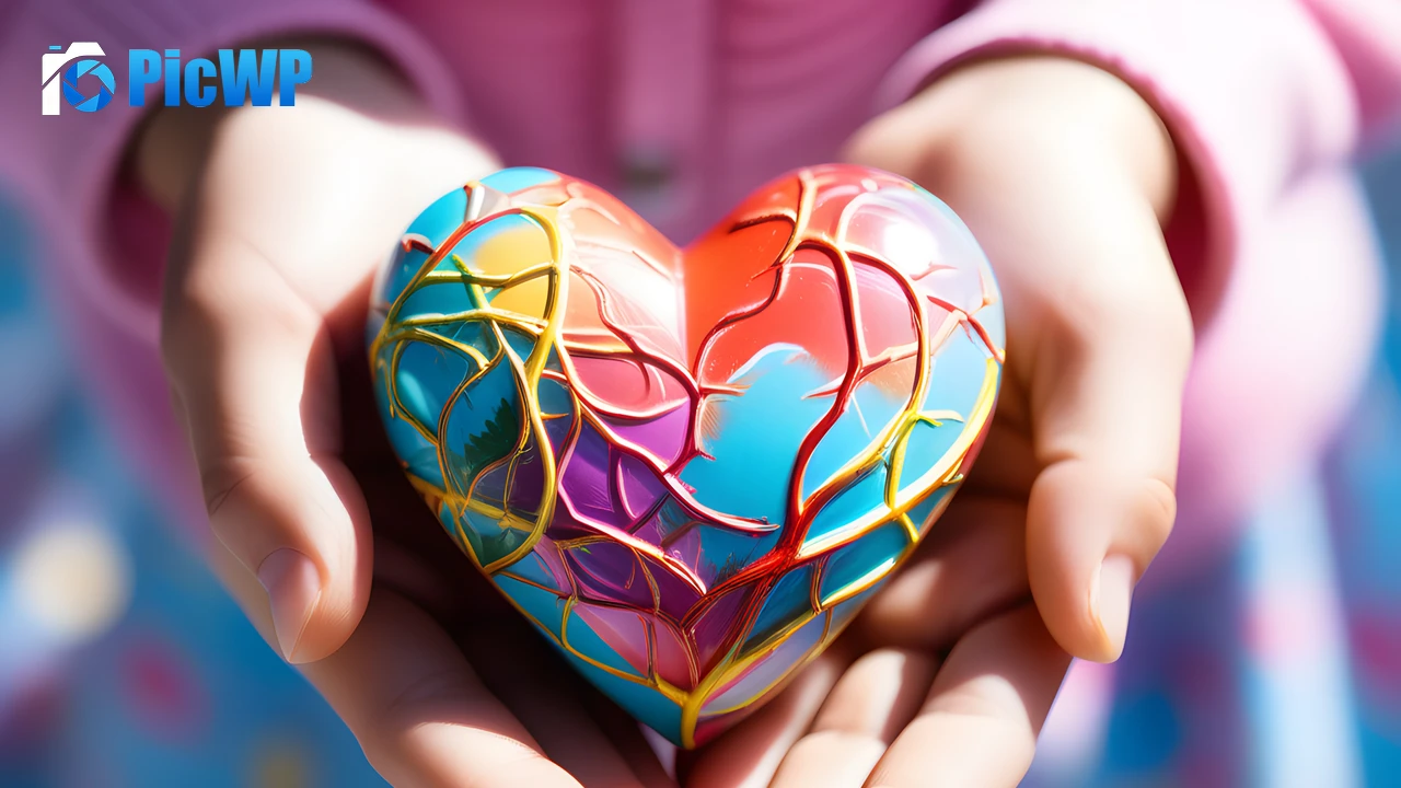 3D Art Love heart 4K PC Wallpaper