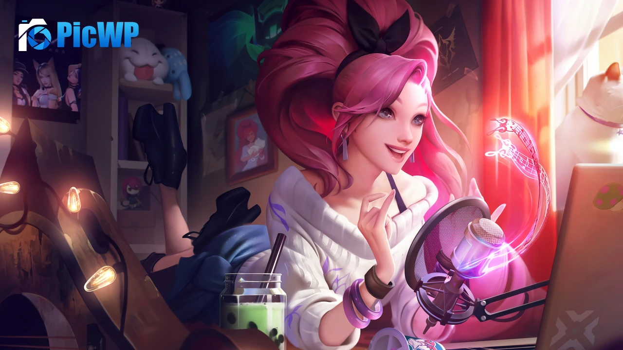 Seraphine Indie KDA 4K PC Wallpaper