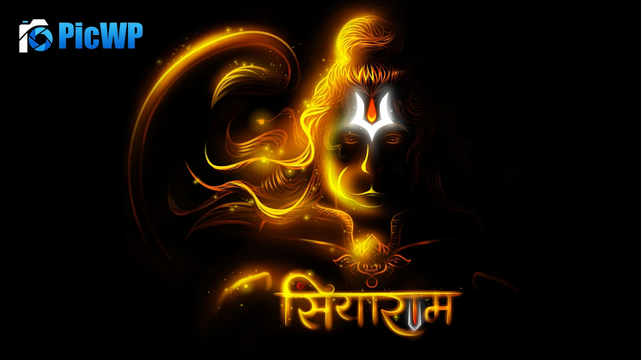 Anjaneya Jai Shri Ram 4K PC Wallpaper